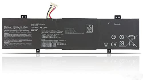 C31N1733 Laptop-Akku Kompatibel mit ASUS VivoBook Flip 14 TP412U TP412UA TP412FA TP412UA-IH31T TP412UA-EC059T TP412FA-EC551T TP412FA-EC707T TP412FA-EC035T TP412FA-EC651T EC326T(11.55V 42Wh)