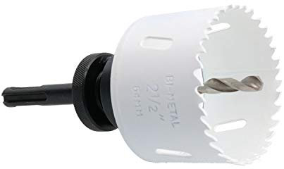 Metric 64mm HSS Hole Saw Holesaw Bi-Metal Cutter with SDS Plus Arbor Adaptor