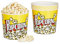 Relaxdays Set de 6 Boles Palomitas, Cubo, Caja, Bolsa, Recipiente, Estilo Vintage, Plástico, 2,8 L, 17,5x18 cm, Amarillo, 6 Unidad (Paquete de 1), 6