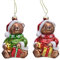 Weihnachtskugeln Glas Teddybär 12 cm x 1 Stück Sortiert mit Geschenk Weihnachtskugeln rot grün