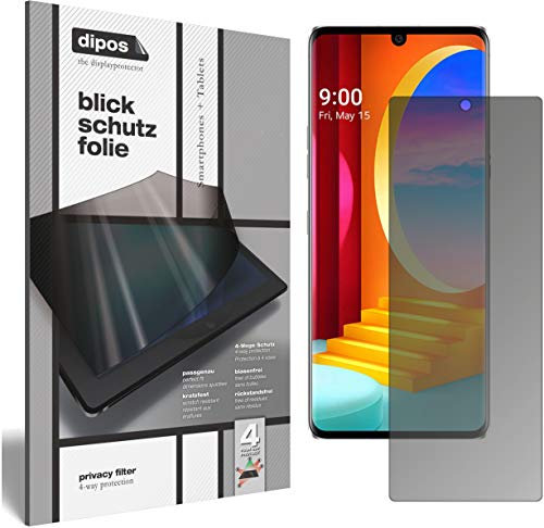 dipos I Protección de la Vista Compatible con LG Velvet 4G Protector de Pantalla Privacy