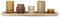 Bloomingville Windlicht Elvina, braun, Glas, 6er Set, 43 x 12,5 x 10,5 cm