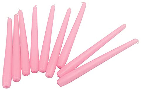 G Decor Hellrosa, paraffinwachs, schmal, groß, schimmernd, Kirche, Stab, ideal für Hochzeiten, Jubiläen oder Einweihungsgeschenke, 20 Stück