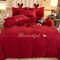 Einzelbettbezug Set, Winter doppelseitig Samt Dicke Korallen warm Kristall Samt Velvet extra großes dachgebautes Doppelbett einzelnes Kissen (Color : K, Size : 1.8m Bed(4pcs))