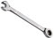 Vokenforu Llave de carraca de 7 mm, llave combinada de trinquete, llave inglesa de extremo abierto de acero al cromo vanadio endurecido, métrica