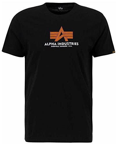 Alpha Industries Basic T Rubber T-Shirt for Men Black