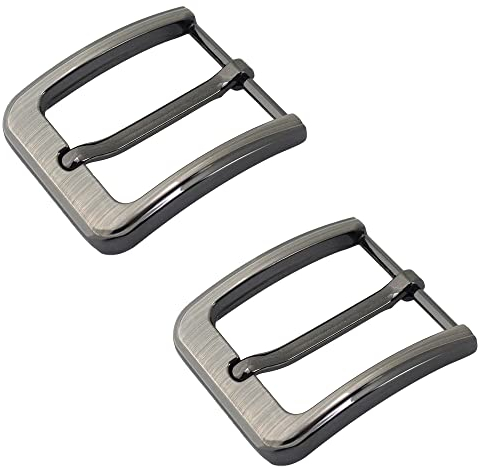 Nifocc 2 Stück Gürtelschnalle Gürtel Ersatzschnalle Quadratische Gürtelschnalle Gürtelschließe Belt Buckle für Männer Frauen Gürtel Stil 2