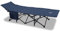 ALPHA CAMP Feldbett Klappbar 190 x 67 x 35 cm, Campingbett XXL bis 270 kg, Campingliege Faltbar Leicht für Erwachsene Camping Bett mit Tragetasche und Seitentasche(Dunkelblau)