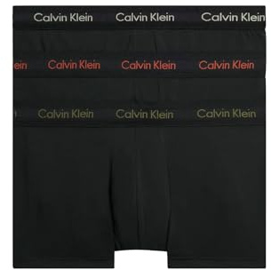 Calvin Klein Uomo Pantaloncini Boxer Vita Bassa Confezione da 3 Intimo, Nero (Marron, Skyway, True NV W/WT WBS), L
