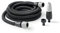 G.F. SRL, Aquapop Grey Easy 20, 20m di Tubo Auto-Estensibile in Tessuto, MADE IN ITALY, con Mini Lancia e Raccordi, per irrigare Giardini e Balconi, Grigio scuro