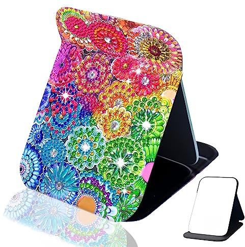 CharySim Diamond Painting Spiegel Diamant Painting Kinder Geschenkideen Mädchen 6-14 Jahre Teenager Bastelset Erwachsene Basteln Mädchen 7 8 9 10 11 12 Jahre Geburtstagsgeschenke
