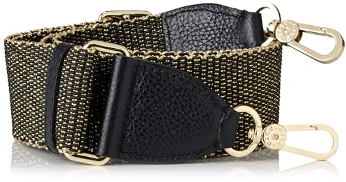 ABRO Unisex Umhängetasche 50 mm Tasche, Schwarz/Gold
