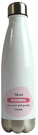 CADEAUX.COM Gourde Isotherme en INOX Personnalisable - Nounou