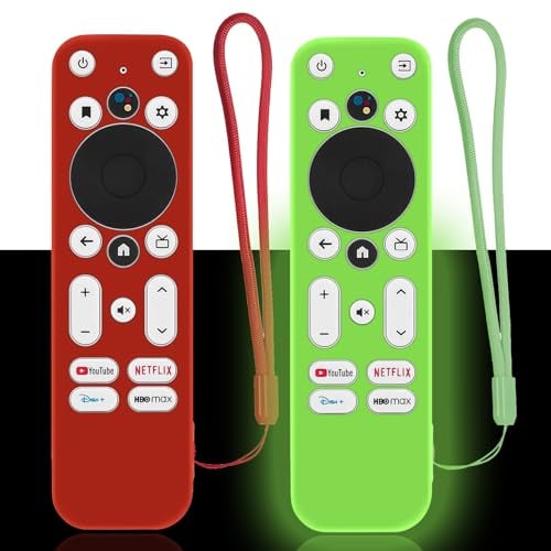 Onn Remote Case - Pack of 2, Compatible with Onn Android TV 4K UHD Stick TV Box 100024646 100026240, Lightweight Anti-Slip Silicone Skin Sleeve