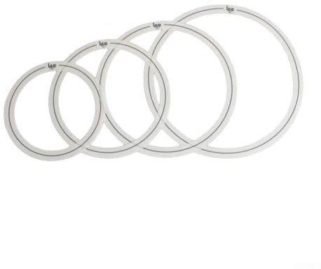 Gbtdoface 4pcs Drum Set Tone Control Ringe, Drum Schalldämpfer Dämpfungsringe, Schalldämpfer Mute, Percussion 10 12 14 16 Zoll (C)