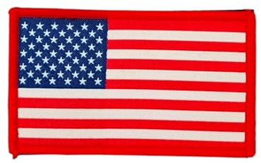 Aufnäher, bestickt, USA-Flagge, offizielle Farben, gesticktes Wappen, bestickt, Motorrad-Patch, Militär-Patch, USA-Patch