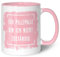 GRAVURZEILE Bedruckte Tasse mit Spruch - Für Pillepalle bin ich nicht zuständig - Spülmaschinenfest - Geschenke für Freunde & Kollegen - Geschenk für Büro & Alltag - Farbe: Rosa