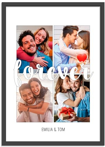 OWLBOOK® Personalisierte Geschenke für Frauen Männer Valentinstags Geschenke für Ihn Sie Fotogeschenke mit eigenem Foto Partner Geschenke mit Foto zum Jahrestag forever Papier