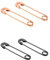 rockible Lot de 4 Boucles d'oreilles épingles à Nourrice Mode Pendantes en Acier Inoxydable 37,8 Mm