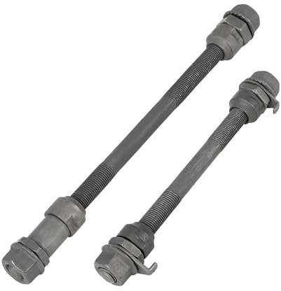 A ABSOPRO Mozzo Ruota ASSE Anteriore Posteriore 9.5mm Albero Solido per Bicicletta Nero