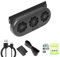 Car Fan - Solar Powered Car Fan, Auto Front Rear Window Air Vent | Exhaust Fan Vehicle Radiator Vent, Ventilation Solar Energy Cooling Vent Exhaust, Portable Car Window Exhaust Fan Cooler Fan, 23x11