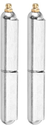 QUARKZMAN Bisagras de Barril para Soldar 2 Piezas 4-3/4 Largo 3/4 Diámetro - Bisagras de Soldar Desmontables Acero Inoxidable 304 con Engrasador para Rampas de Remolque Pasador de 7/16