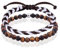 ZENGSING 2 Stück Surfer-Armband Herren Damen, Handmade Surfer Schmuck, Naturstein Surferarmband, Geflochtenes Armband, Hippie Sommer Strand-Schmuck, Verstellbar (Tigerauge)