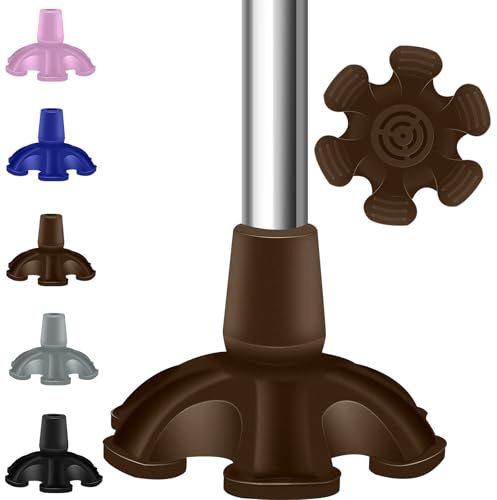Bcautay 19mm Gummi Stockspitze, für Krücken Gehstöcke, Gummipuffer Walkingstöcke, Gummifüße für Krücken, Schwar