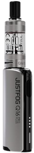 JustFog Q16 Pro Plus 1500mAh E-Zigarette Kit Nikotinfrei Farbe Silber