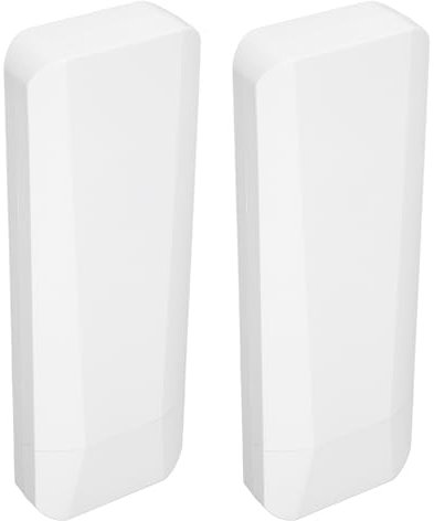 SENECESLI Drahtlose Brücke für den Außenbereich, Punkt-zu-Punkt für 5,8 G 3 Km Lange WLAN-Brücken mit 14 DBi High-Gain-Antenne, 2 RJ45-LAN-Ethernet-Ports, Wetterfest nach IP65