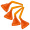 Zerodeko Lot De 4 Entonnoirs De Ravitaillement Mains Flexibles Pour Voiture Réservoir D'Essence Entonnoir Coudé En Plastique Orange