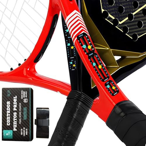 PADELEI Zähltafel für Tennis und Padel – Punktzähler für Schläger – Selbsttraining Tennis Zubehör – Paddle Tennis Gadget – Tennis & Padel Training Tool