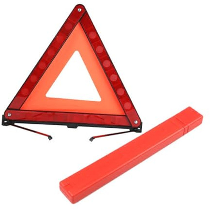 TOPPERFUN Signalisation Routière Triangle Réfléchissant Sécurité Voiture Avertisseur Triangle Signalisation Urgences Visibilité Panneau