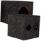 FUNNETOYU 1 Paire Boîte de Caisson Basse Simple pour Haut Parleur de Voiture Améliorez la Qualité Sonore Basses Profondes Installation Facile Parfait pour DIY Enceinte Scellée et Tapisée