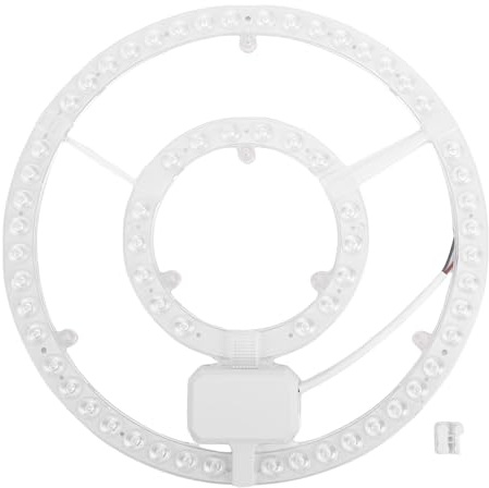 Goshyda Kit de Iluminación LED de 12 Pulgadas para Ventilador de Techo, Paneles de Repuesto de Luz de Techo Magnéticos de 72W, Iluminación Uniforme