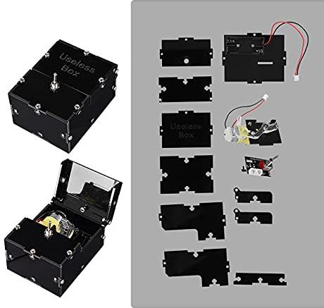 LUCKDANO Funny Toy Useless Box DIY Kit – Unterhaltsames Geschenk für Freunde und Familie, Hochwertige Materialien, Ergonomisches Design, Perfekt für Alle Gelegenheiten
