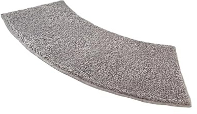 Duschvorleger halbrund Badezimmer Anti-Rutsch-Matte Teppich Wasserabsorbierende Fuß Dicke Dusche Bad for Wanne Waschküche Wohnzimmer für Wanne(Gray)