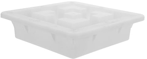 FUTUREORYY Molde de Ladrillos de Plástico Reutilizable para Cemento Hueco 20x20x6 Cm, Encofrado Resistente Intemperie para Paredes de Hormigón, Herramienta Manual para Construcción