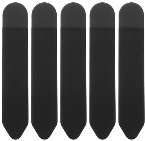 5 Stück Klebehülle für Stift, Dünn aus Spandex, Schwarz | Einfach Anzubringen, Stoßschützend, Praktisch zum Mitnehmen, für Touch Stift und Tablette Zubehör