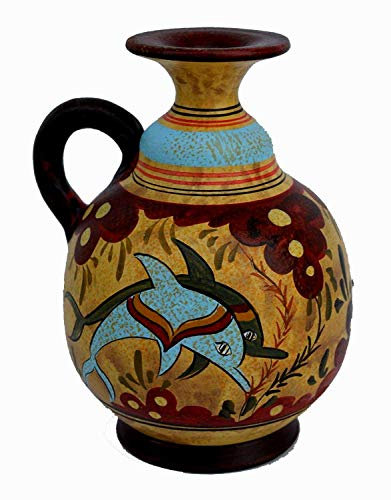 Minoan Pottery Mini Amphora mit Delphinen