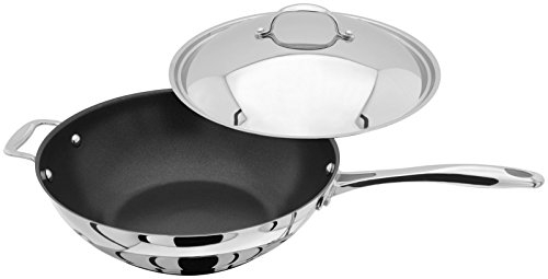 Stellar 7000 30cm Stainless Steel Non Stick Wok/Stir Fry Pan and Lid