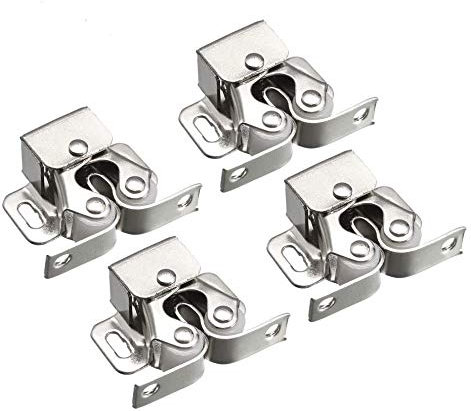 4 x Roller Catch Cupboard Cabinet Door Latch Twin Double Catches Caravan Boat