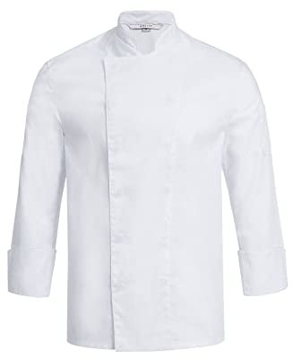 GREIFF Gastro Moda Herren Cuisine Basic Kochjacke Regular Fit Weiß Modell 5580 Größe XXS