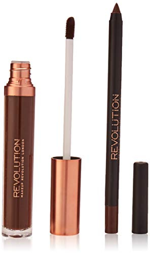 MakeUp Revolution Retro Luxe Matte Lip Kit, Glory, 2 stück, Pack of 2