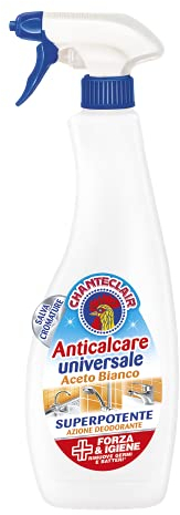 CHANTECLAIR ANTICALCARE ACETO SPRAY, Anticalcare Universale Aceto Bianco, Nessuna Profumazione, 625 ml