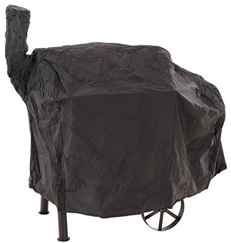 Nexos Trading Schutzhülle für Smoker Abdeckung Wetterschutz Plane Cover 120g PVC schwarz pflegeleicht Haube Grillabdeckung 130 x 60 x 100cm wasserdicht