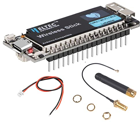 Hailege ESP32 LoRa V3 Wireless Stick WiFi+BLE Development Board SX1276 LoRa WiFi Bluetooth Arduino LoRaWAN 868/915MHz with 0.49inch OLED Display Type C Interface