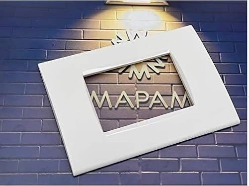 TOT ELECTRIC Placche Compatibili con Bticino LIVING LIGHT placca 3 4 7 moduli vari colori per supporti LN4703 e N4703 (7 posti, T01 - bianco)