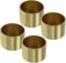 FarBoat Lot de 4 mini capuchons de pieds de meubles dorés de 2,5 cm - Quincaillerie décorative en laiton pour petits pieds de chaise et pieds de table (doré)