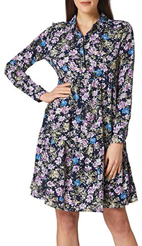 JdY Damen Jdypiper L/S AOP Shirt Dress WVN Noos Kleid